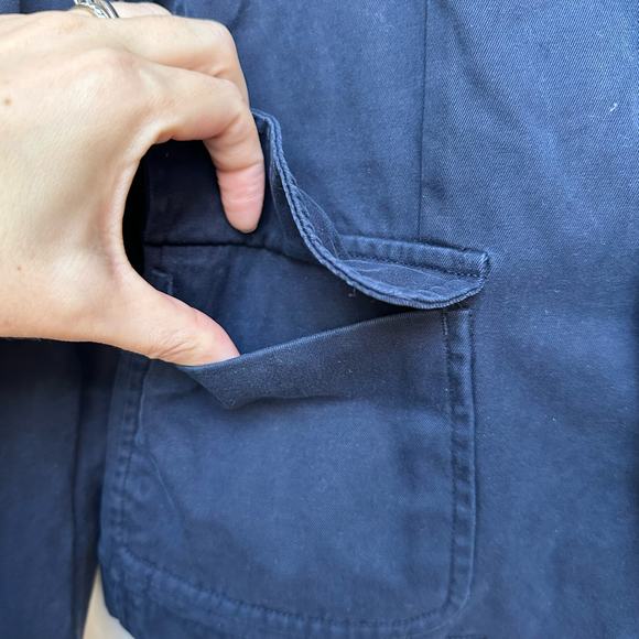 Vintage Ralph Lauren Rugby Crested Navy Blue Blazer - Size 6 - Picture 5 of 7